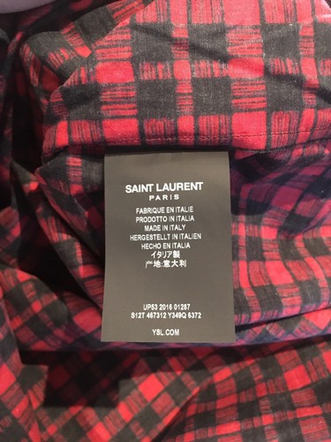 Saint Laurent Men’s Shirt Size 37 Or 14/1.2 Retail Price £475 - Picture 4 of 7
