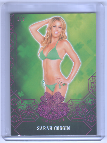 Sarah Coggin 2023 BenchWarmer Bankwärmer Emerald Archive Card 107 Purple 2/5