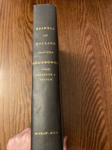 Boswell In Holland 1763-1764 Yale University McGraw-Hill Nice Cond - Foto 2 di 14