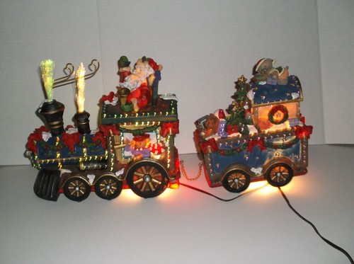 Vtg Santa's Train Color Changing Fiber Optic Changes Colors Tested - Picture 7 of 7