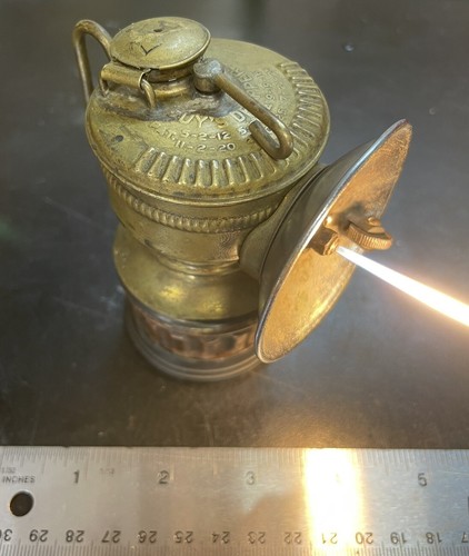 FUNKTIONIERENDE Jungs Tropfer Karbid Bergleute Lampe Leuchte Antik Sammlerstück schön Unikat