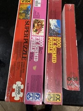 Lot of 3 Sealed Vintage FX Schmid Puzzle & 1 springbok New 2000 & 1500 & 500