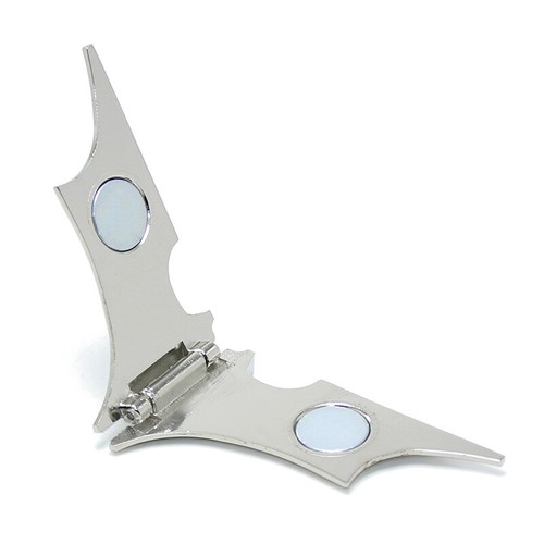Magnetic Bat Shape Stainless Steel Money Clip Note Thin Cash Wallet Card Holder - Picture 12 of 14