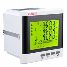 3-Phase Multi-function Digital LCD Display Energy Voltage Current Power Meter