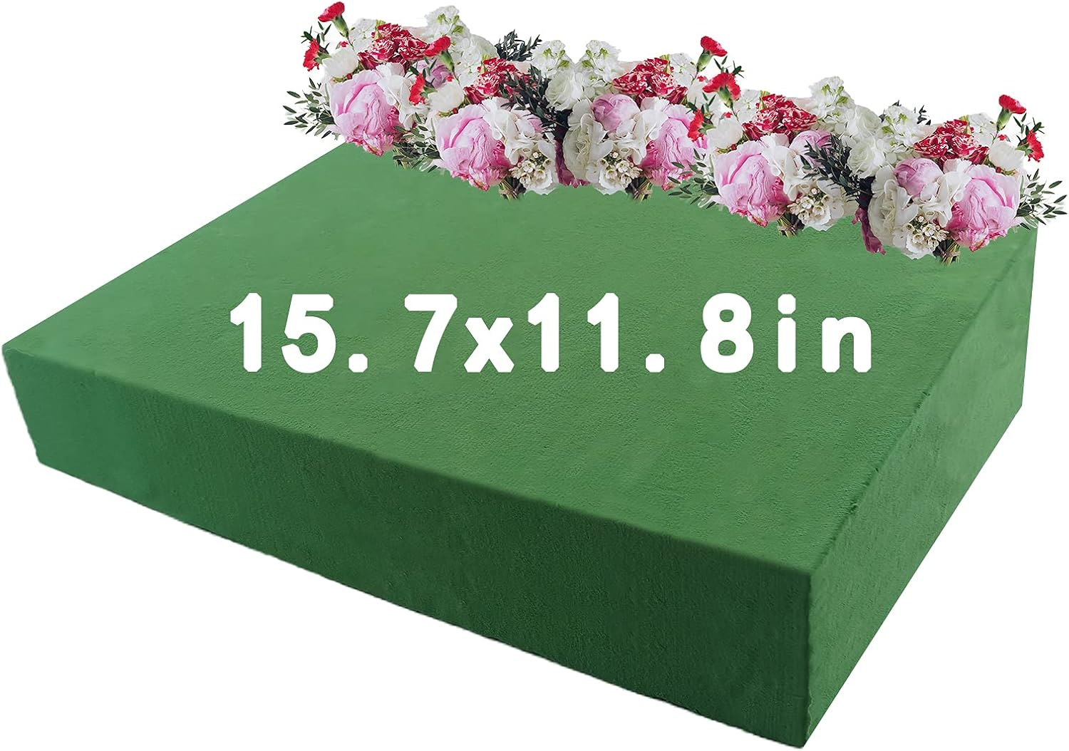 Dry & Wet Floral Foam Bricks, 15.7 X 11.8’’ Large Green Styrofoam Foam Blocks fo