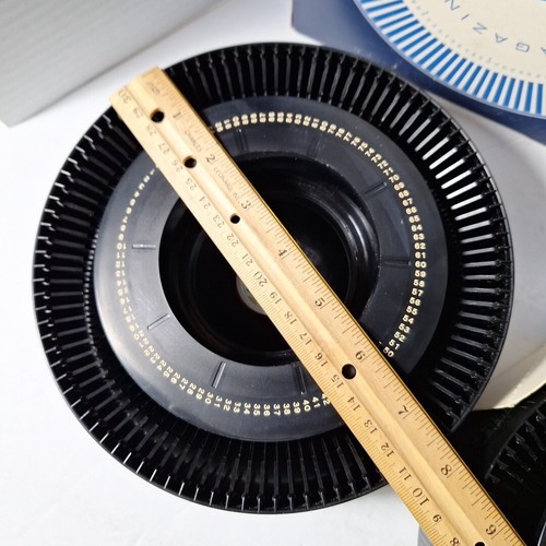 Airequipt Circular Magazine 100 Slot Slide Tray Lot of 2 Vintage Slide Carousels - Picture 4 of 6