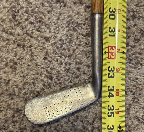 Vintage Hand Forged Special Putter Made in Scotland St Andrews Wood Shaft 34" - Picture 6 of 6