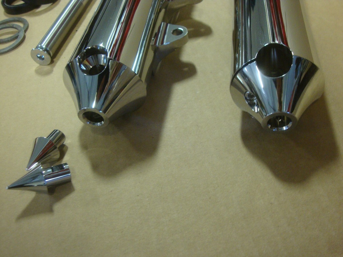 Big Dog Motorcycles OEM CHROME front FORK SLIDERS 2004-11 K
