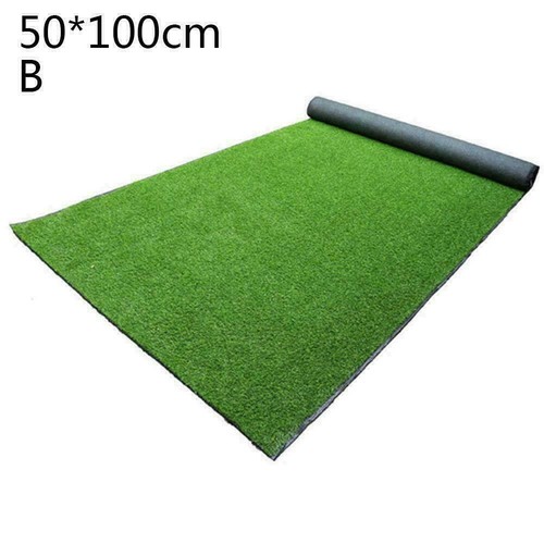 Artificial Grass Carpet Green Fake Synthetic Garden Turf Lawn Mat Landscape Mat - Picture 13 of 13