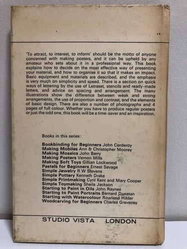 Making Posters by Vernon Mills hardcover 1967 - Picture 2 of 9