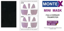 Montex 1/32 VOUGHT F4U-4 CORSAIR CANOPY PAINT MASK Trumpeter
