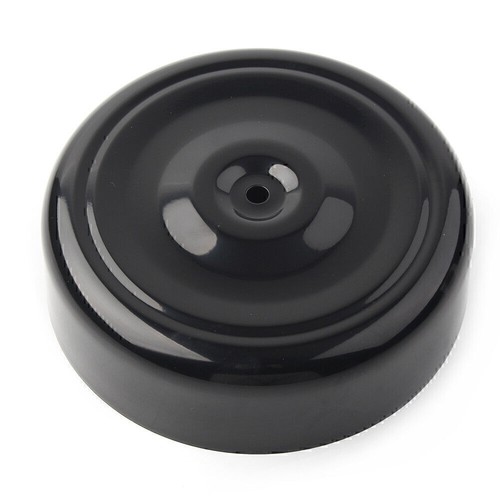 Black Motorcycle 7" Bobbed Style Air Cleaner Cover Plain for Harley Softail Dyna - Picture 2 of 8