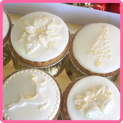 Katy Sue Designs Silicone Christmas Cake Cupcake Icing Moulds