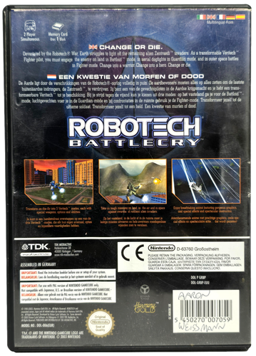 Robotech Battlecry Nintendo GameCube PAL *No Manual* - Picture 2 of 3