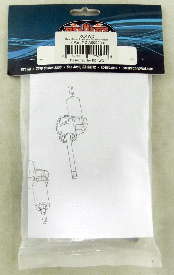 Rear Portal Axle Units for Axial Wraith - RC4WD #Z-A0099 - Image 3 of 3