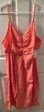 Nine West for Kohl’s Coral Ruched Front Strappy Midi Dress NWT Size XXL