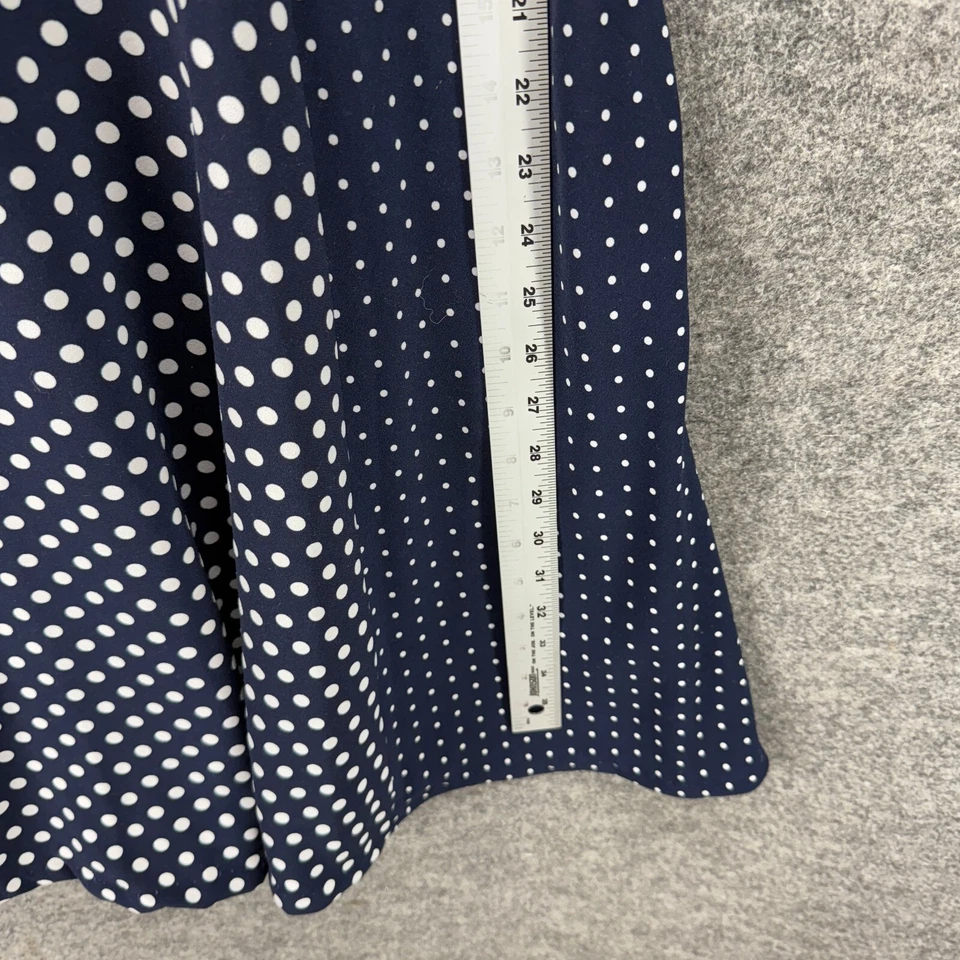 Vestido Danny & Nicole Mujer 16 Azul Lunares Funda Midi Cremallera Sin Mangas Foto 4 de 4