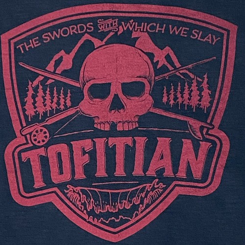 Tofitian Hoodie Sweatshirt mittlere Schwerter, die wir töten Schädel Angelruten schwarz - Bild 5 von 6