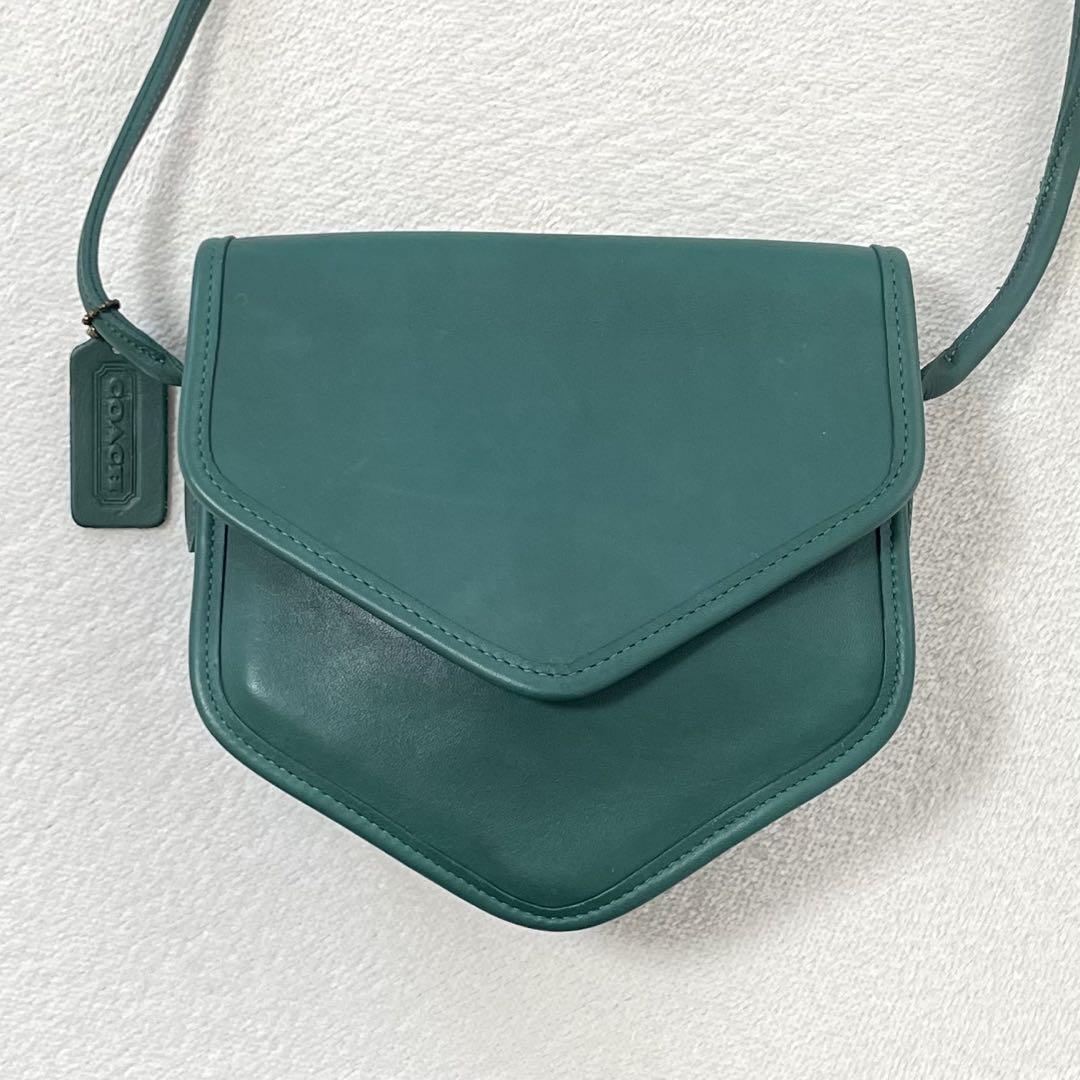 バッグ 90s old coach dark green shoulder bag Vintage Coach Megan Bag Shoulder Jade Green 1995 USA Made | eBay