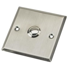 Blanko Edelstahl Klingelblende 86 x 86 mit Ta...