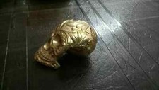 SKULL BRASS HEAD HANDLE WALKING CANE FOR WOODEN VINTAGE WALKING STICK GIFT