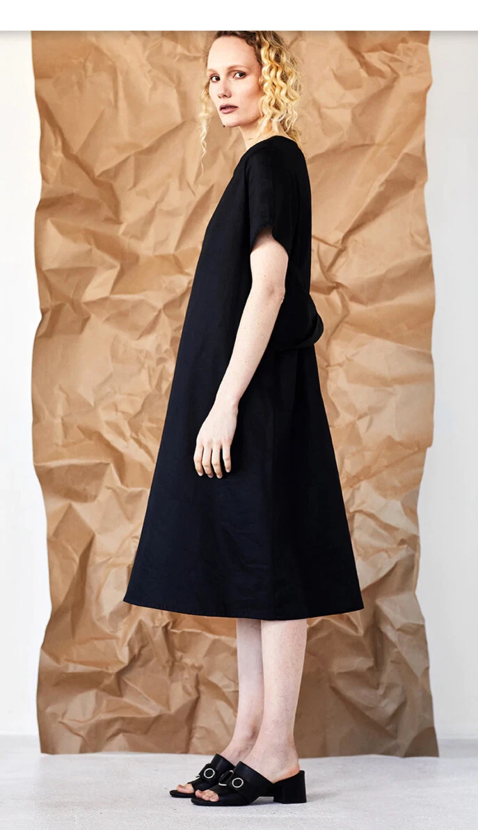 Minimalist black dress sale
