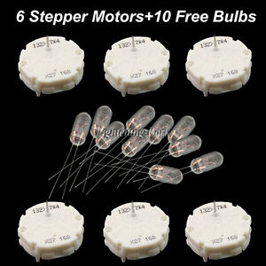 6x X27.168 Stepper Motor Gauge Speedometer+10 Bulbs For GMC Chevrolet Repair Kit