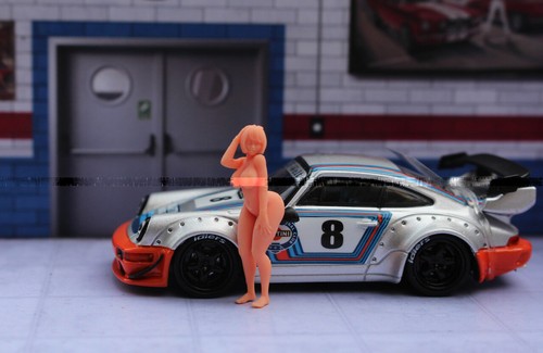 3D print 1/64 Car Model Bikini sexy girl beach garage accessories mini sand - Picture 13 of 31