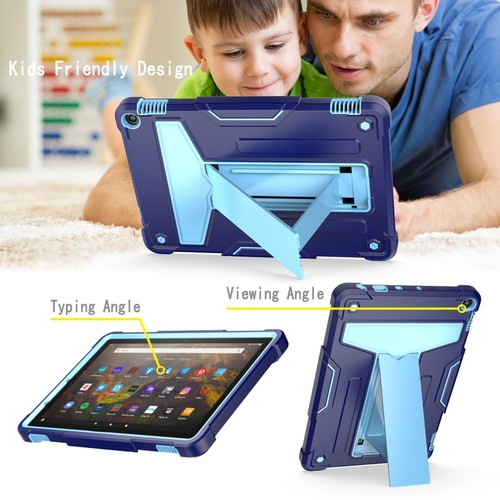 Funda para tableta Amazon Kindle Fire 10"" 8"" 7"" cubierta a prueba de golpes + protector de pantalla - Imagen 4 de 23
