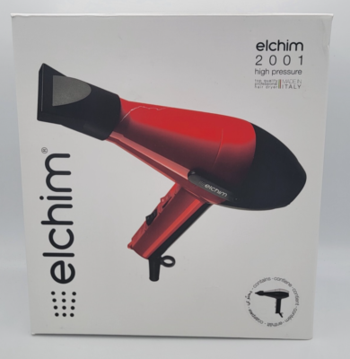 #ad Elchim 2001 Professional Salon Italian Hair Dryer BLACK High Pressure 1875 OB $79.99