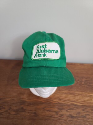 Vintage First Alabama Bank Trucker Hat Cap Adjustable Snap Back