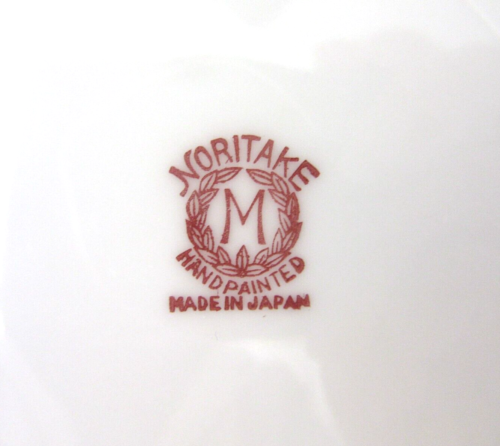 Rare NORITAKE ART DECO LUSTERWARE LADY PLATE Hand Painted MADE IN JAPAN 6 1/4" - Picture 7 of 7