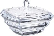 Crystalite Bohemia S012-605 Lead-free Crystal Bowl "Tower". 7" x 7"