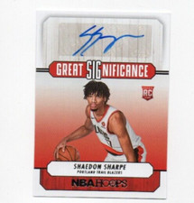 2022-23 Hoops Great Significance Shaedon Sharpe