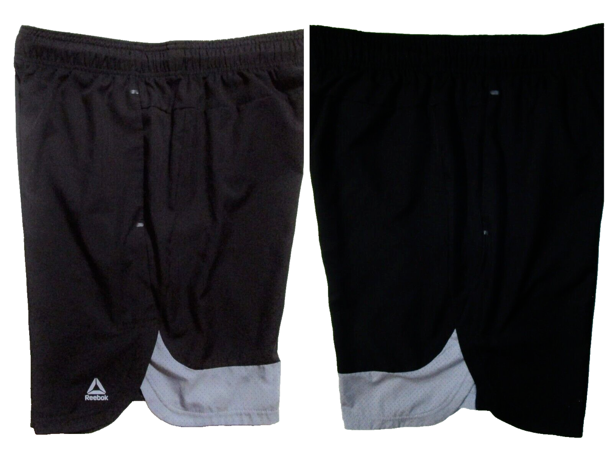 【Ｓサイズ】Reebok Evo Short - FM7155 ブラック Reebok Shorts Men's L Elastic Waist Black/Gray Drawstring