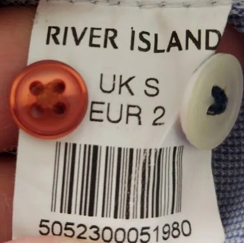GORGEOUS River Island Life If Tailor Small Mens Shirt With Material Cufflinks - Picture 10 of 13