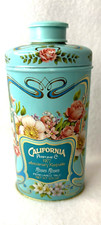 Avon 1977 Anniversary Keepsake California Perfume  Roses Roses Perfumed Talc