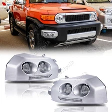 LED DRL Daytime Running Light Bumper Fog Lamp For Toyota FJ Cruiser 2007-2014 2P
