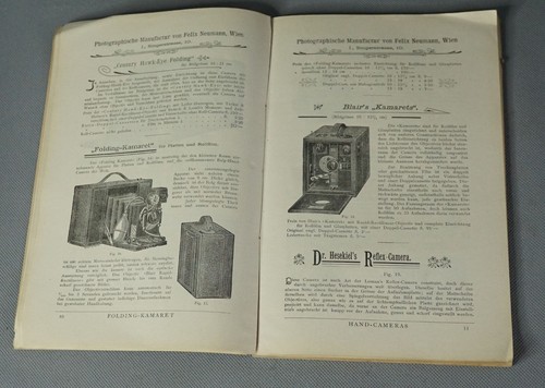 1895 Antique Felix Neumann Vienna Box Camera Lens Objective Catalog Booklet Book - Picture 6 of 14