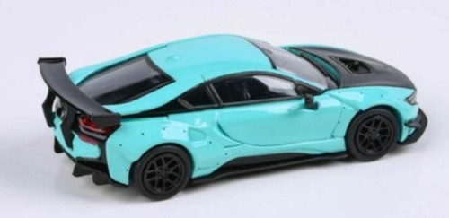 Paragon 1/64 Liberty Walk BMW i8 verde menta/negro (alta calidad) - Imagen 2 de 3