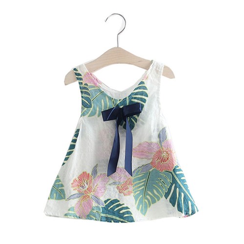 Toddler Kids Baby Girls Clothes Summer Sleeveless Floral Princess Dress Casual - Picture 9 of 24