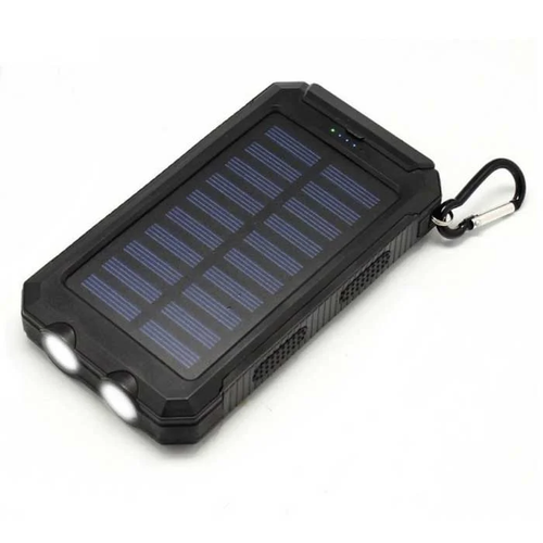 BATTERIE EXTERNE SOLAIRE PORTABLE RECHARGABLE ETANCHE LUMIERE LED POWER BANK USB - Photo 11 sur 23