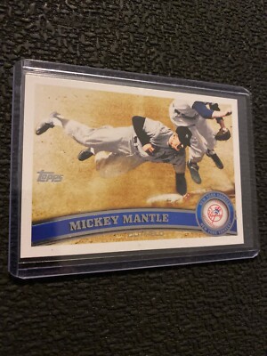 Mickey Mantle Topps 2011 New York Yankees Baseball Card Memorabilia MLB Decor NY