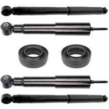 2" Front Leveling Kit & 4pcs Struts Shocks Fits 1994-2002 Dodge Ram 3500 2WD