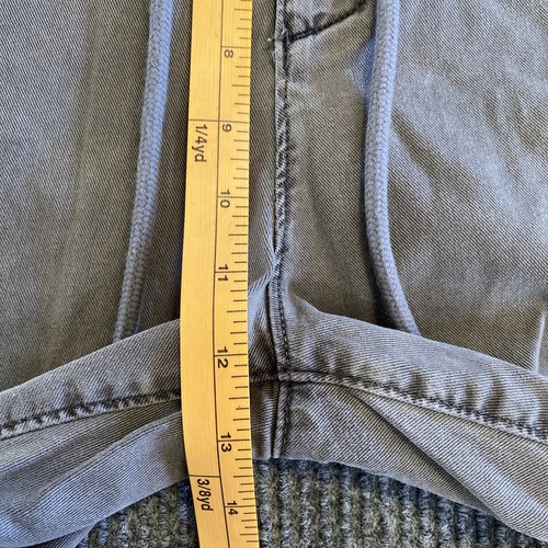 Paige Pants Mens 30 Grey Pickets Drawstring Elastic Back Stretch Waste Altered - Picture 4 of 13
