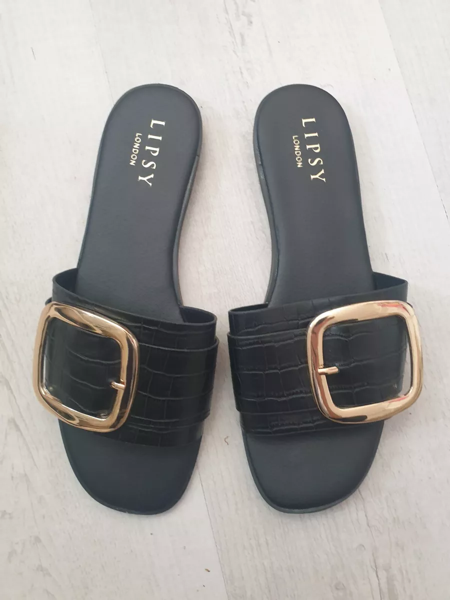 Lipsy black sandals sale