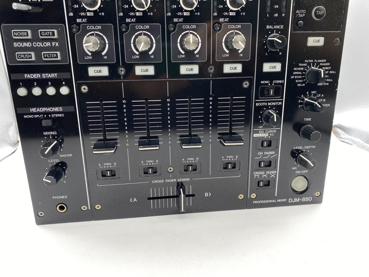 Pioneer DJM-850 プロフェッショナルミキサー Pioneer DJM-850 Black Pro Digital DJ Mixer | eBay