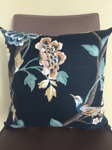Decorative Pillow Cover Black Brown Green Cream Salmon Gray Floral