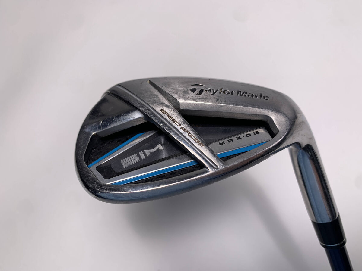 Left Handed Taylormade Sim Max OS Sand Wedge Regular Graphite Shaft Lamkin Grip Left Handed Taylormade Sim Max OS Sand Wedge Regular Graphite Shaft Lamkin Grip
