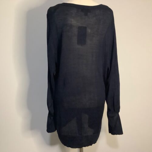 Autograph Jumper Plus Size S Navy Blue Lightweight Viscose Blend - Picture 5 of 8